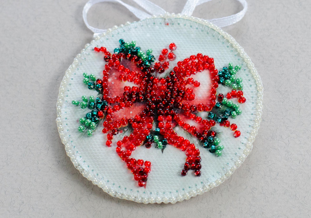Bead Embroidery Decoration - New Year's gift ABT-034