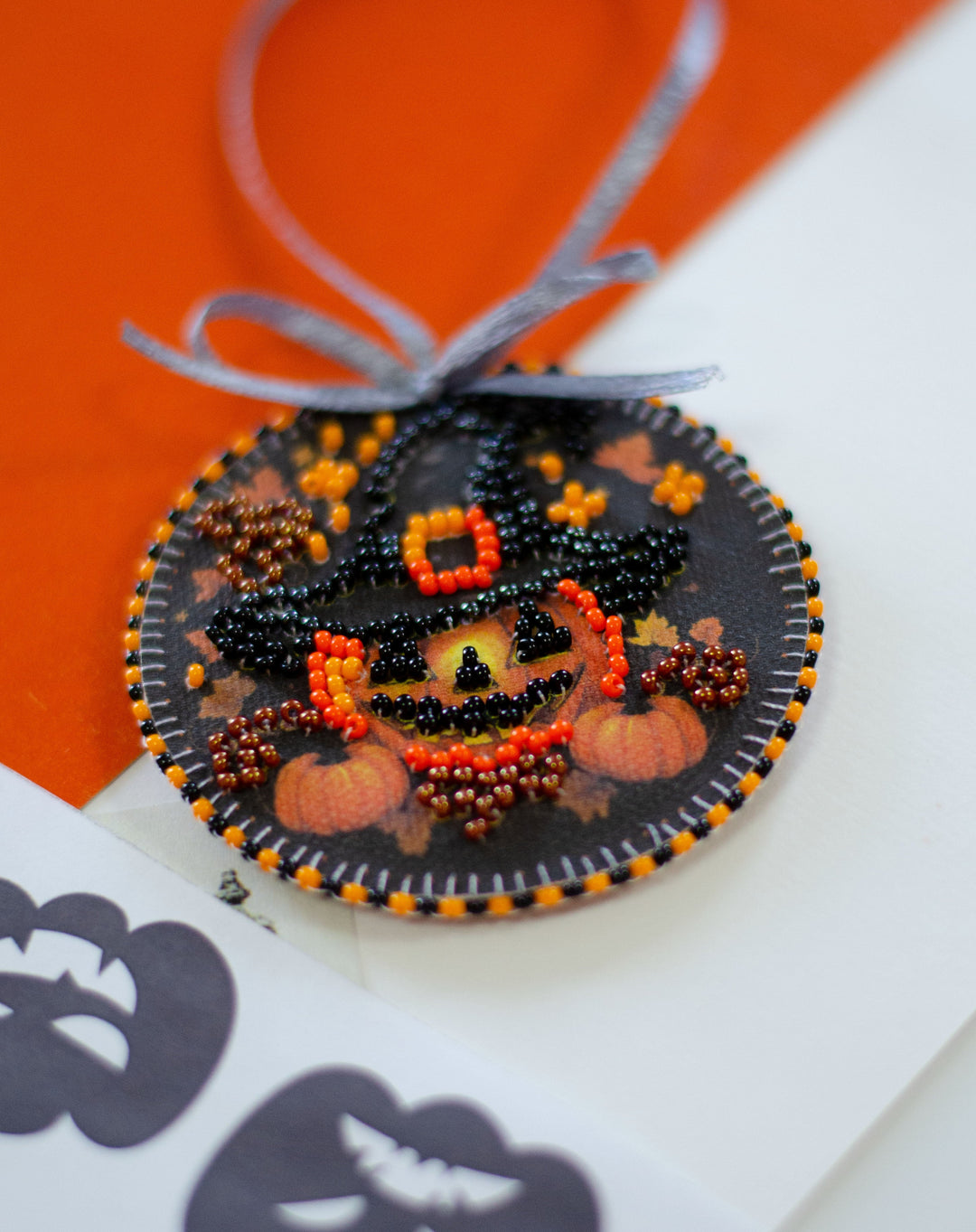 Mini Bead Embroidery Kit Decoration - Festive Halloween ABT-039