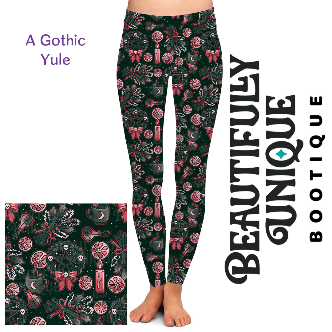 A Gothic Yule Semi-Exclusive Leggings - High-quality Handcrafted Vibrant