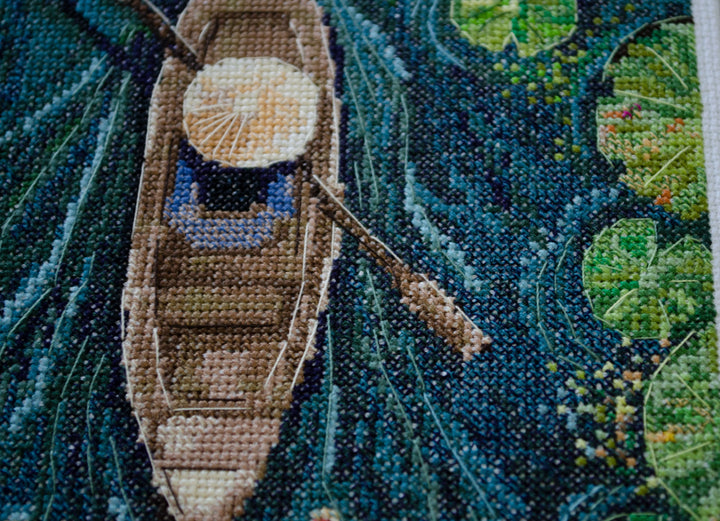 Cross-stitch kit - One in a canoe AH-170