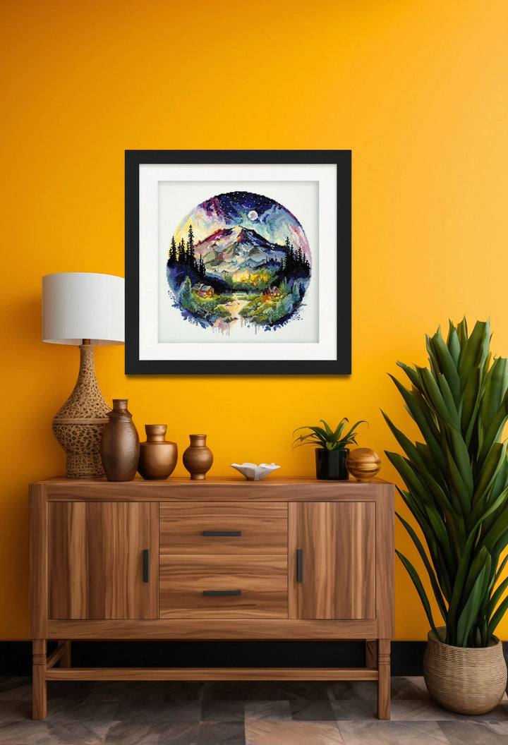 Cross-stitch kit On top of the world AH-189