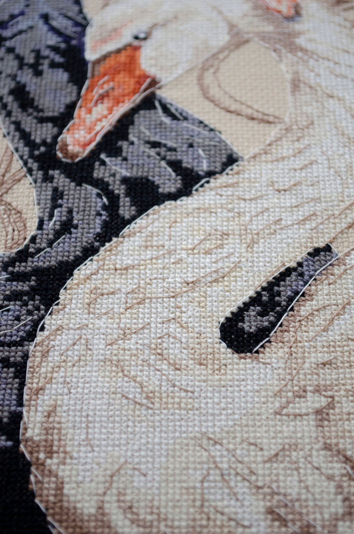 Cross-stitch kit - Swans of love AH-269