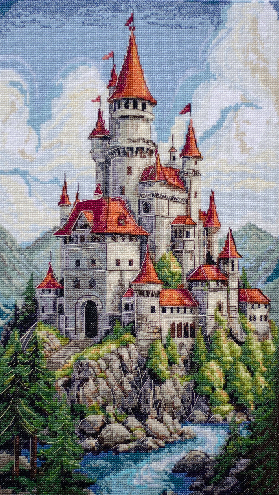 Cross-stitch kit - Among the Clouds AH-274