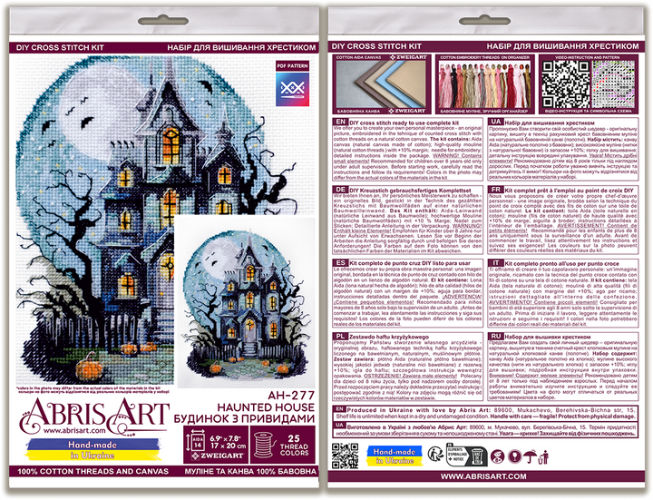 Cross-stitch kit - Haunted House AH-277