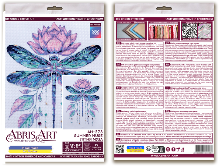 Cross-stitch kit - Summer muse AH-278