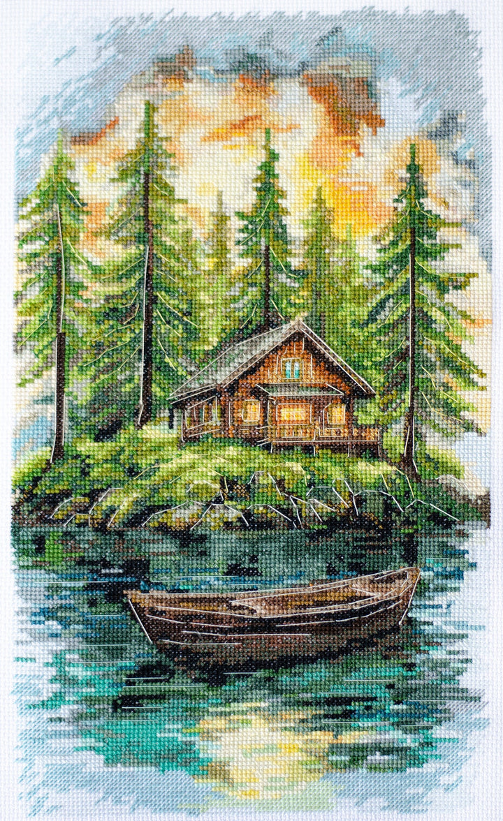 Cross-stitch kit - Silence in the forest AH-286
