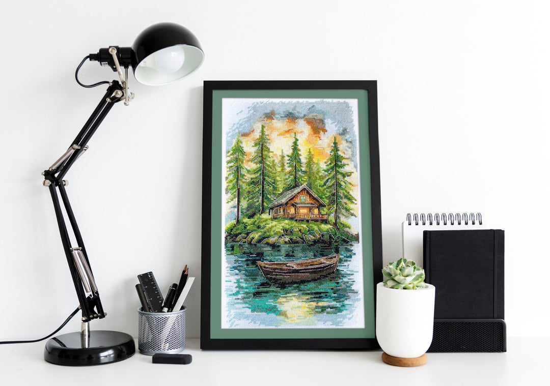 Cross-stitch kit - Silence in the forest AH-286