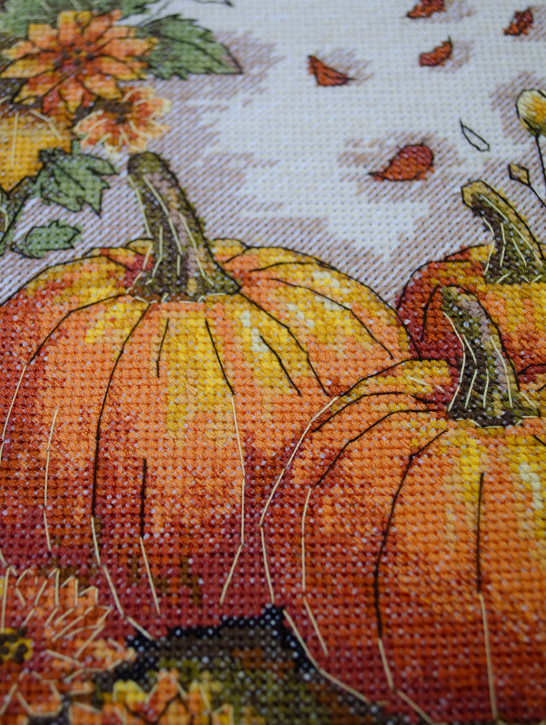 Cross-stitch kit - Autumn garden palette AH-289