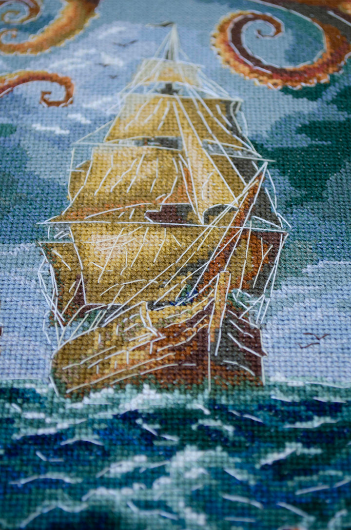 The Abyss Counted Cross-Stitch Kit by Abris Art AH-292