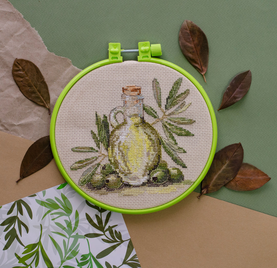 Counted Cross stitch kit - Olive aroma