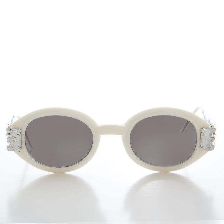 Industrial Oval 90s Vintage Sunglasses - Alavian