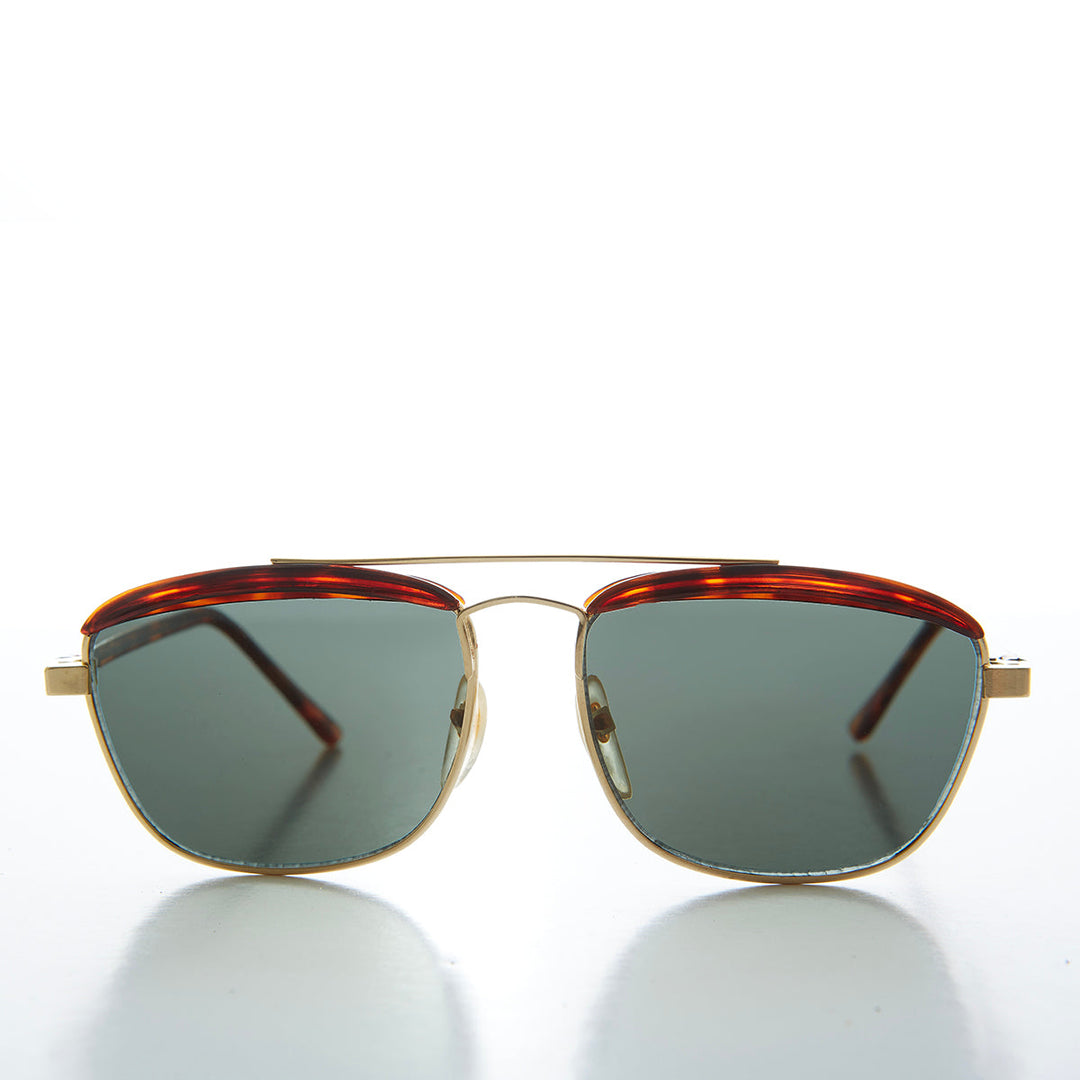 Gold Brow Bar Vintage Sunglasses - Albie
