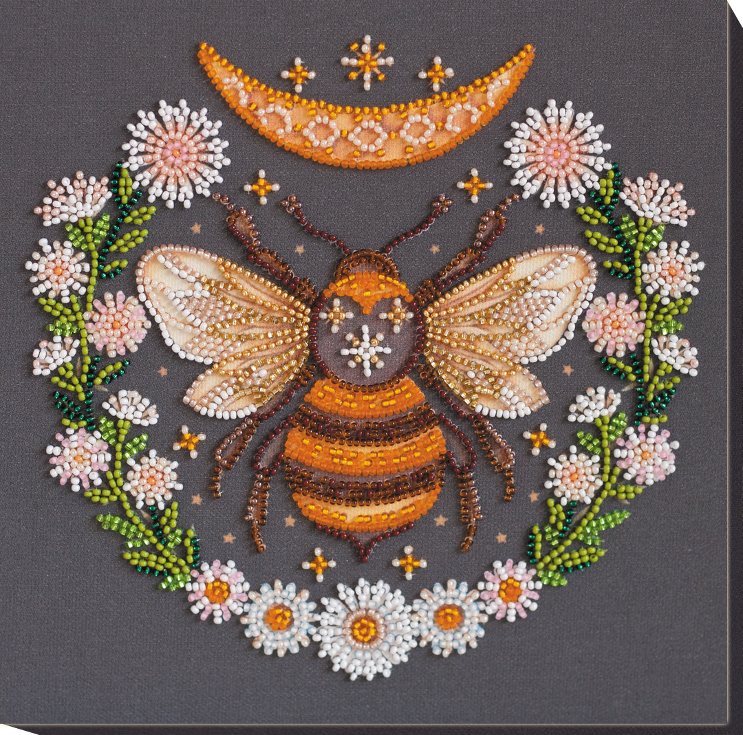 Mid-sized Bead Embroidery kit - Honey dream