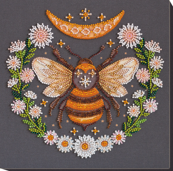 Mid-sized Bead Embroidery kit - Honey dream