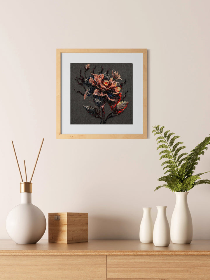 Bead embroidery kit - Flower of the night AMB-100