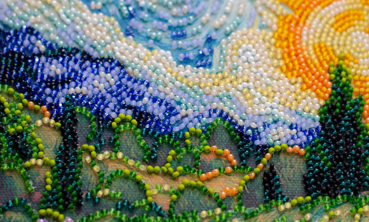 Mid-sized Bead Embroidery kit - Summer memories