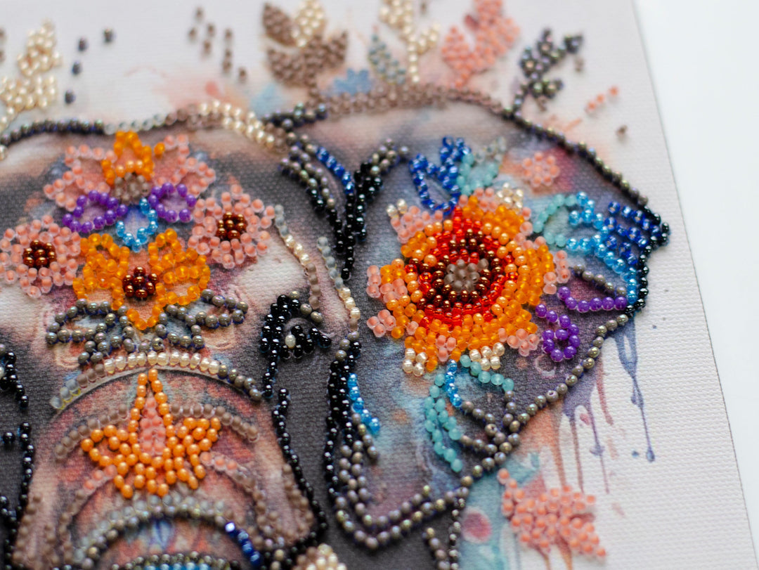Mid-sized Bead Embroidery kit - Secrets of the east