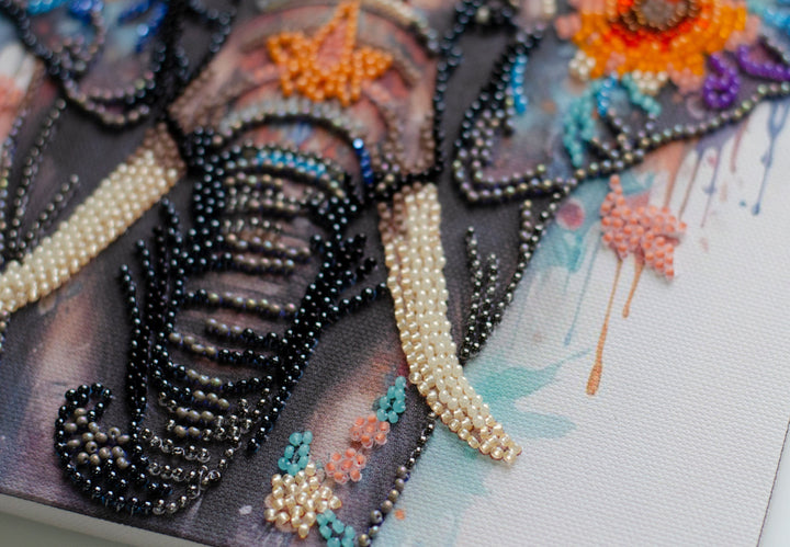 Mid-sized Bead Embroidery kit - Secrets of the east