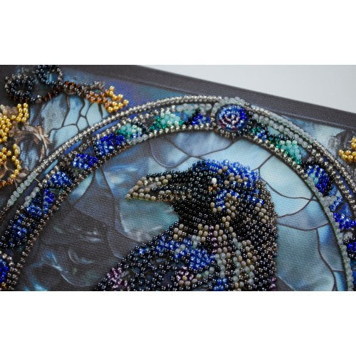 Mid-sized bead embroidery kit - Shade of night