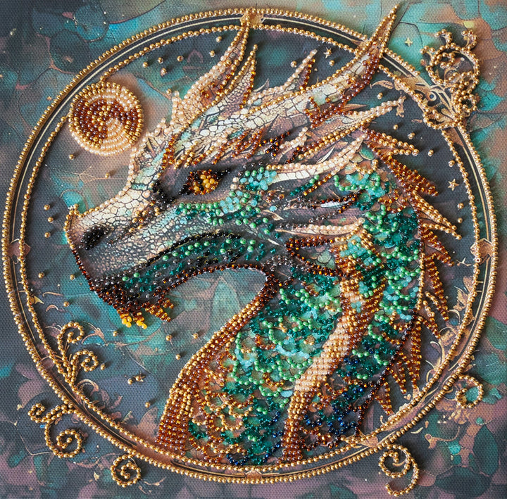 Mid-sized bead embroidery kit - Breath of Fire AMB-122