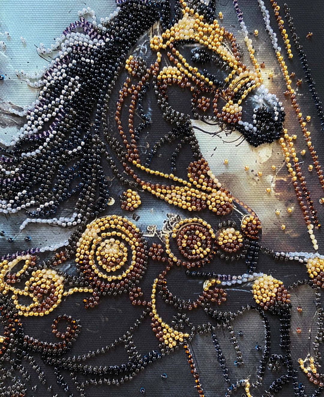 Thunder of Darkness Mid-Sized Bead Embroidery Kit by Abris Art AMB-129