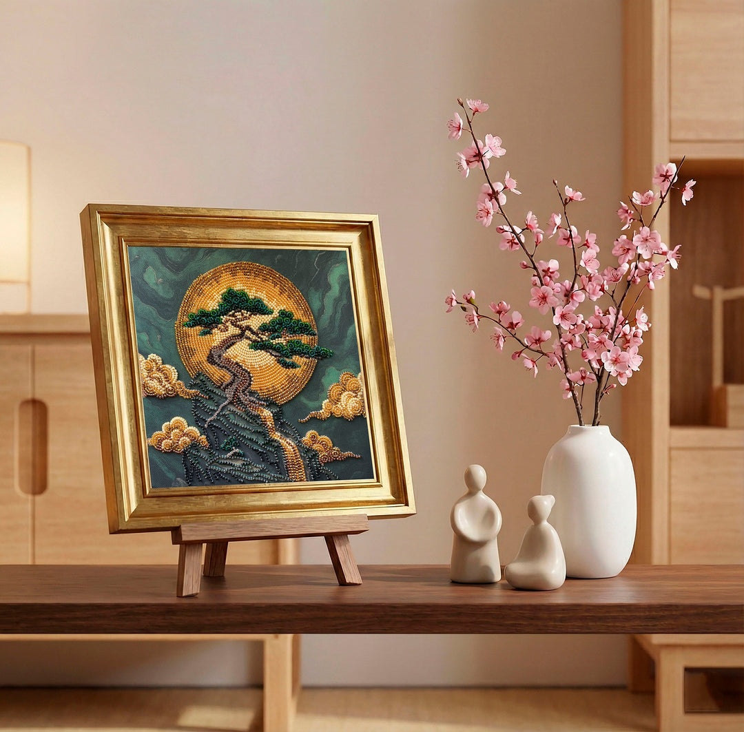 Tree of Wisdom Mid-Sized Bead Embroidery Kit by Abris Art AMB-134