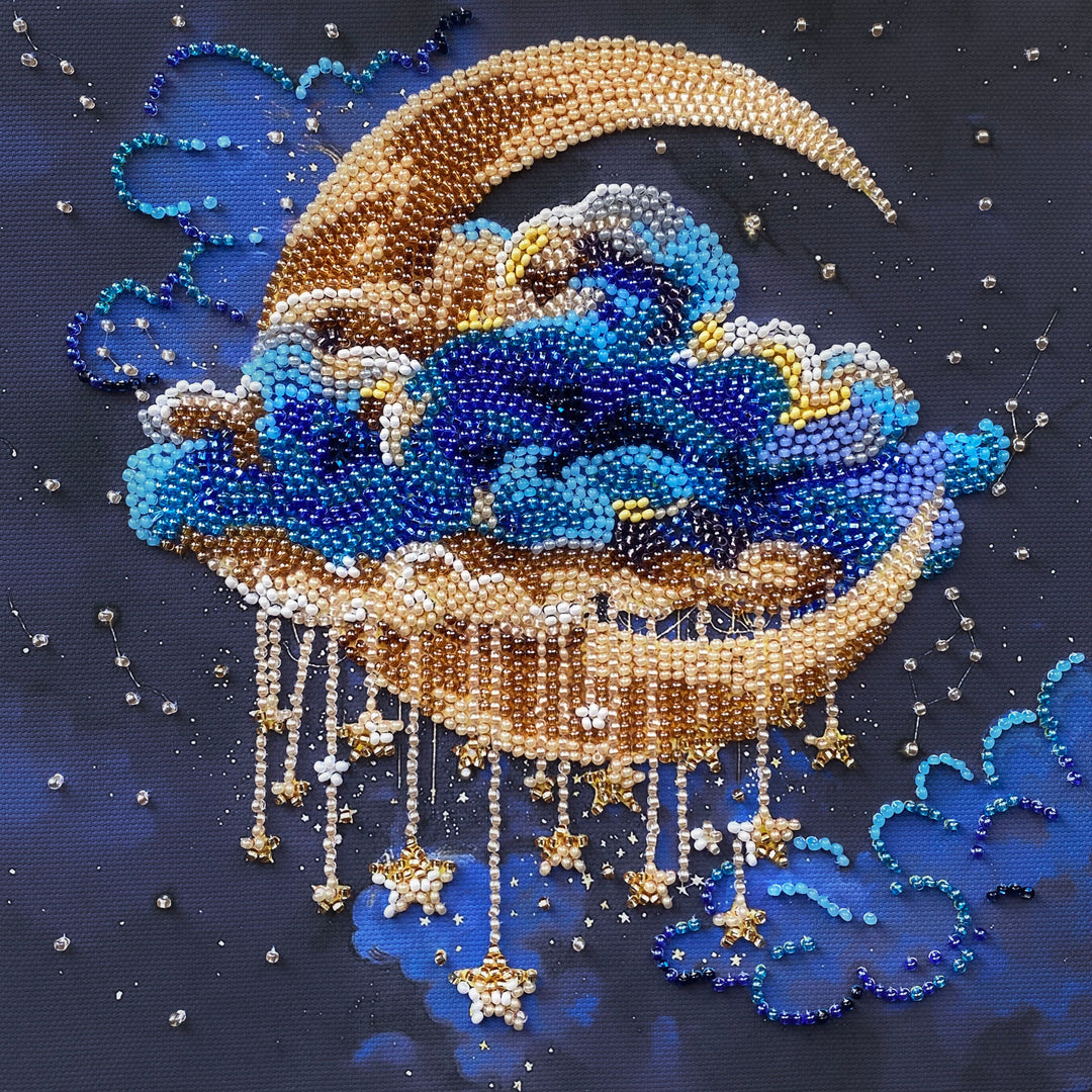 Cradle of Stellar Dreams Mid-Sized Bead Embroidery Kit by Abris Art AMB-138