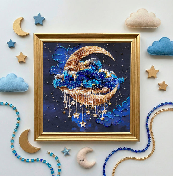 Cradle of Stellar Dreams Mid-Sized Bead Embroidery Kit by Abris Art AMB-138