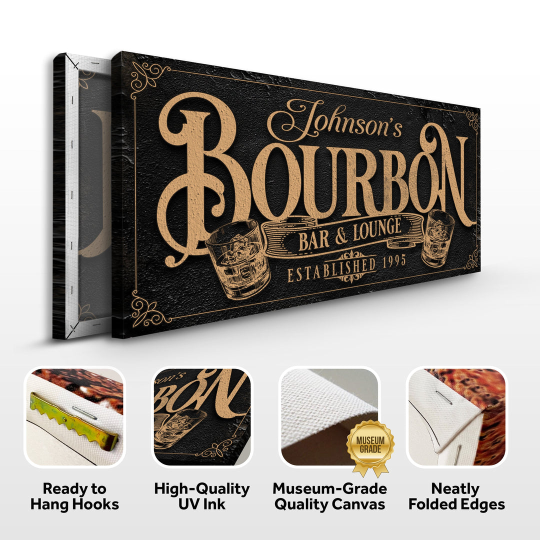 Personalized Bourbon Bar Sign II