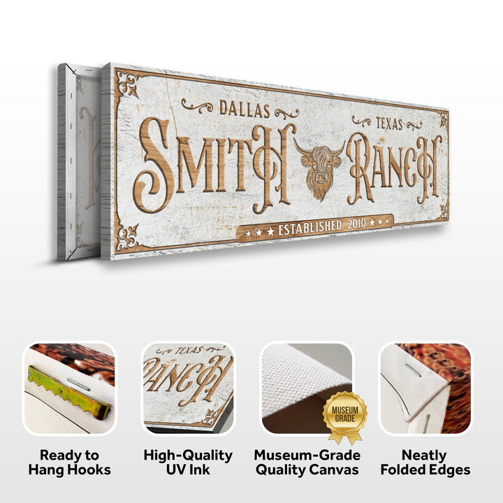 Personalized Cattle Ranch Sign II