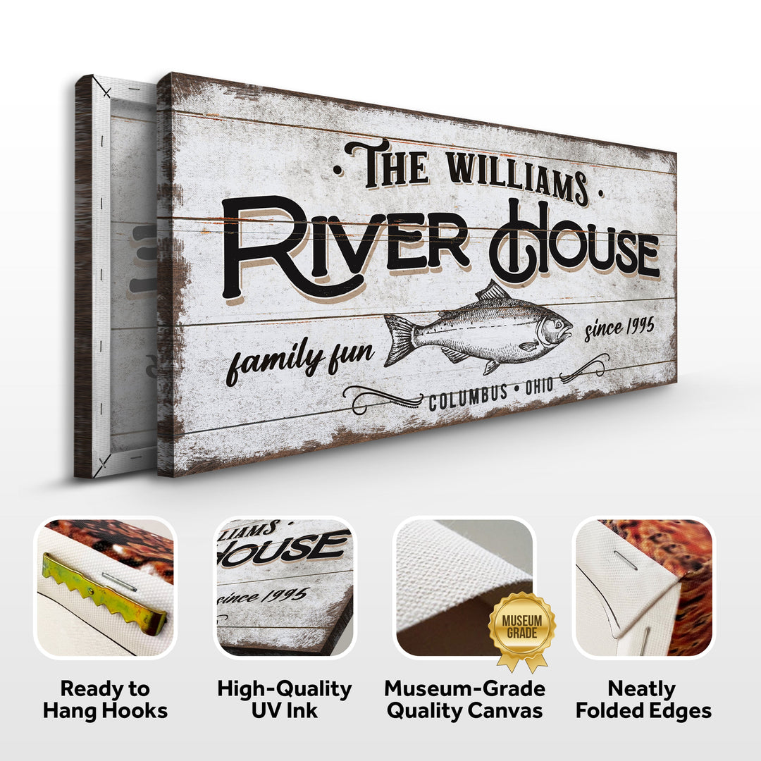 Personalized River House Sign