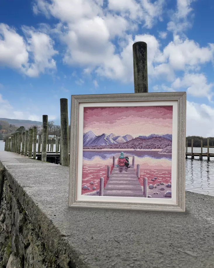 A Pawfect Place by the Water Counted Cross Stitch Kit by Bothy Threads XLP21
