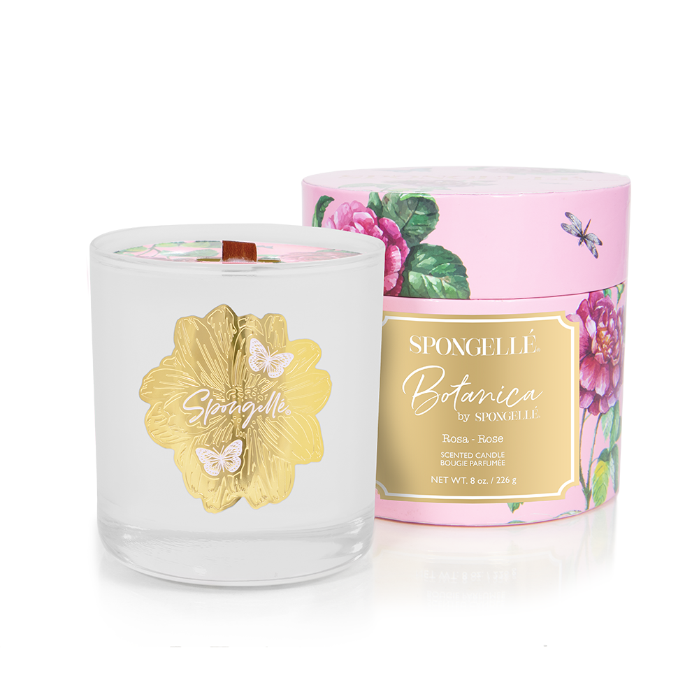 Rose Body Buffer & Candle Set
