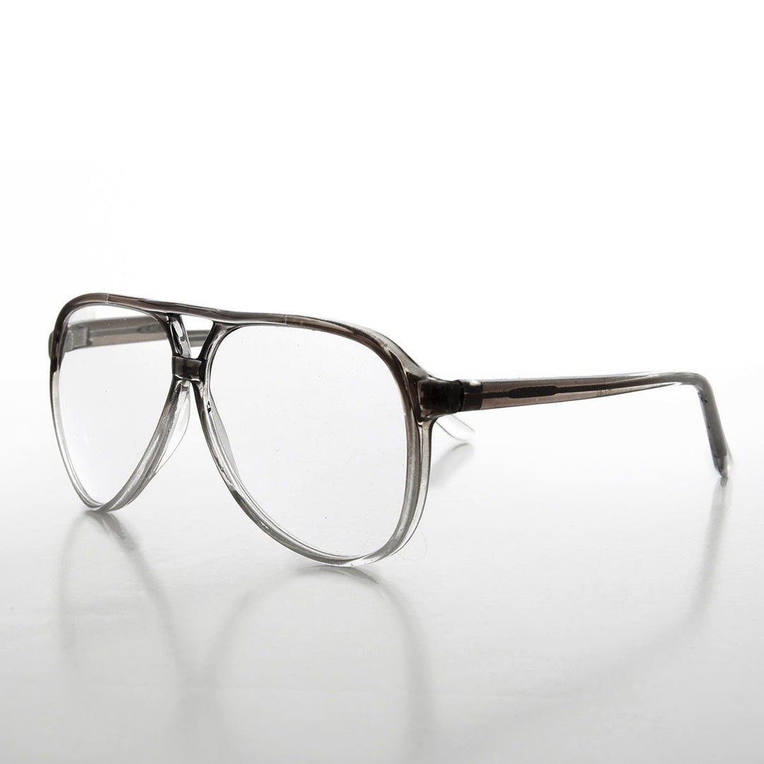 Retro Clear Lens Pilot Glasses - Atlas