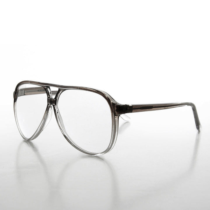 Retro Clear Lens Pilot Glasses - Atlas
