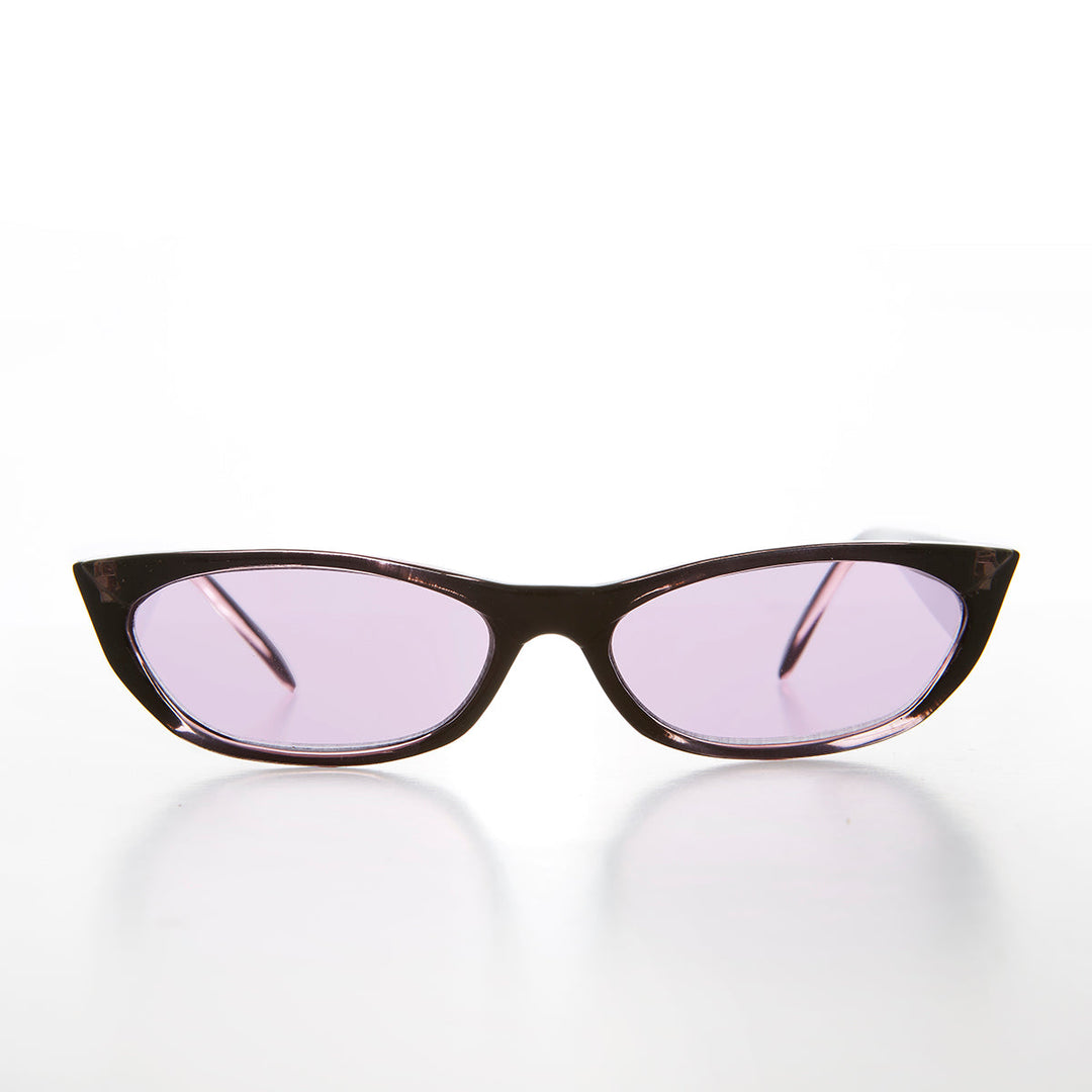 Mod Cat Eye Sunglass with Tinted Lenses - Avalon