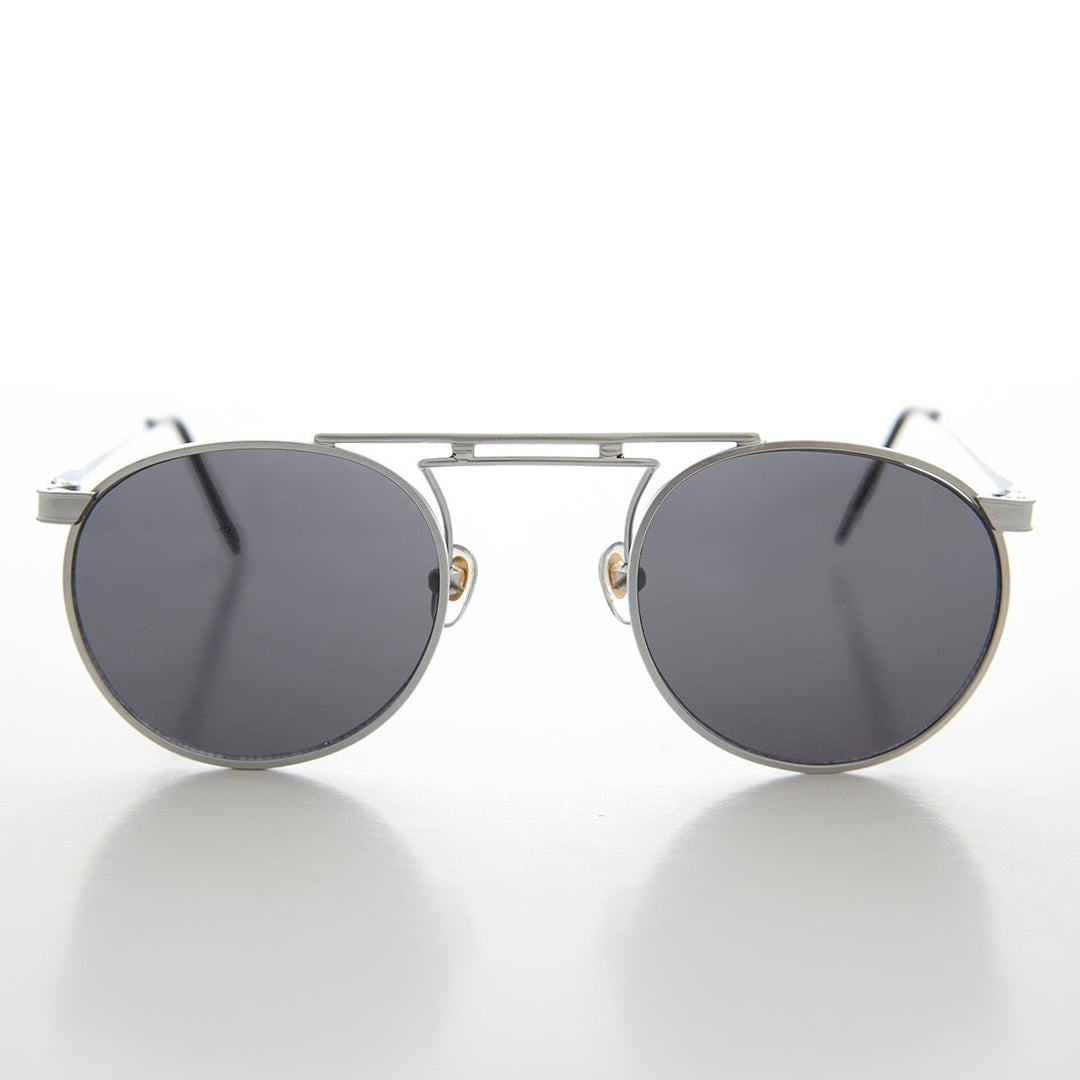 Round Art Deco Vintage Sunglasses - Aztec