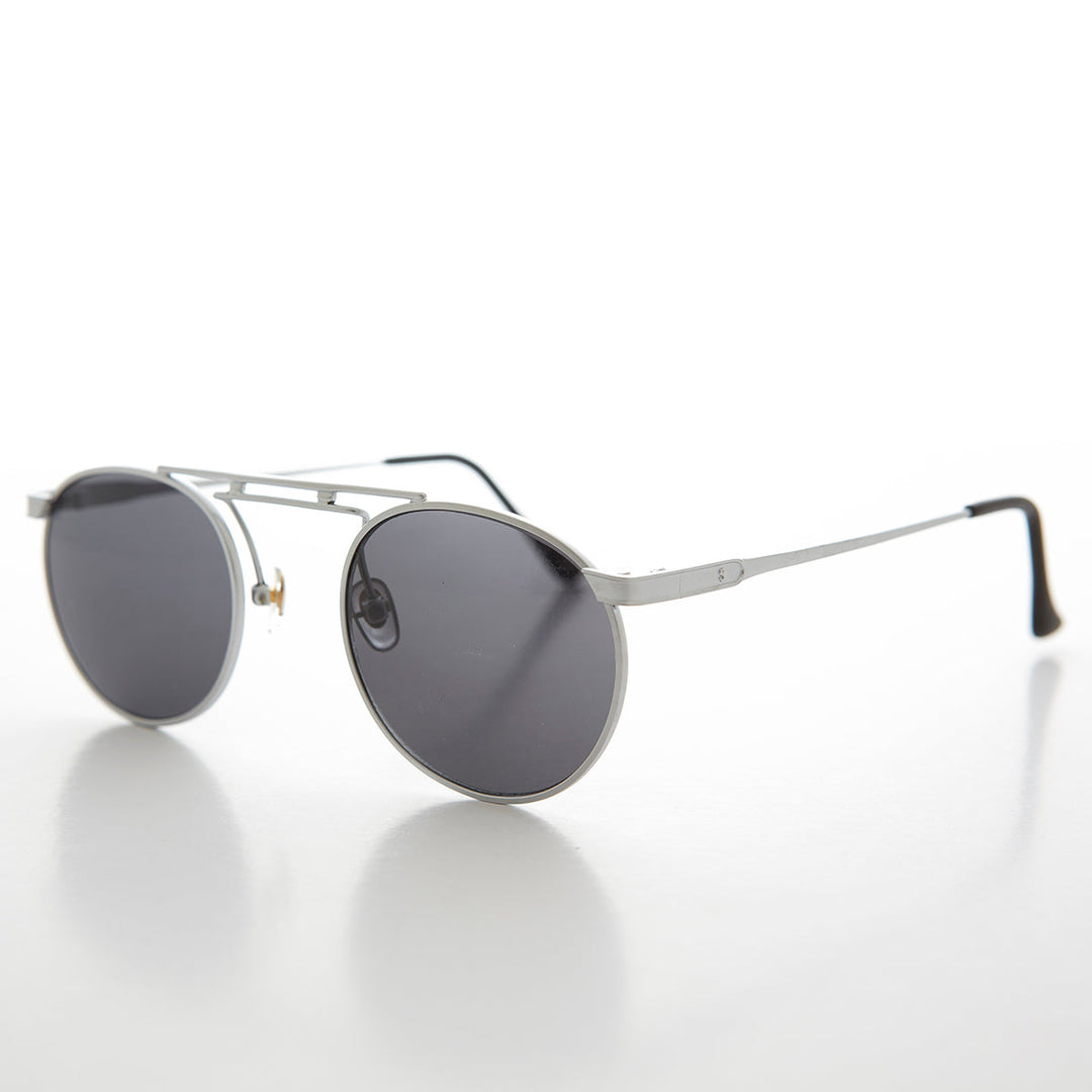 Round Art Deco Vintage Sunglasses - Aztec