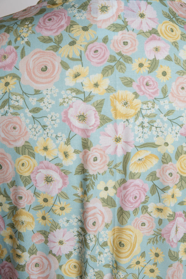 Madison Dress - Abigail Floral, Blue