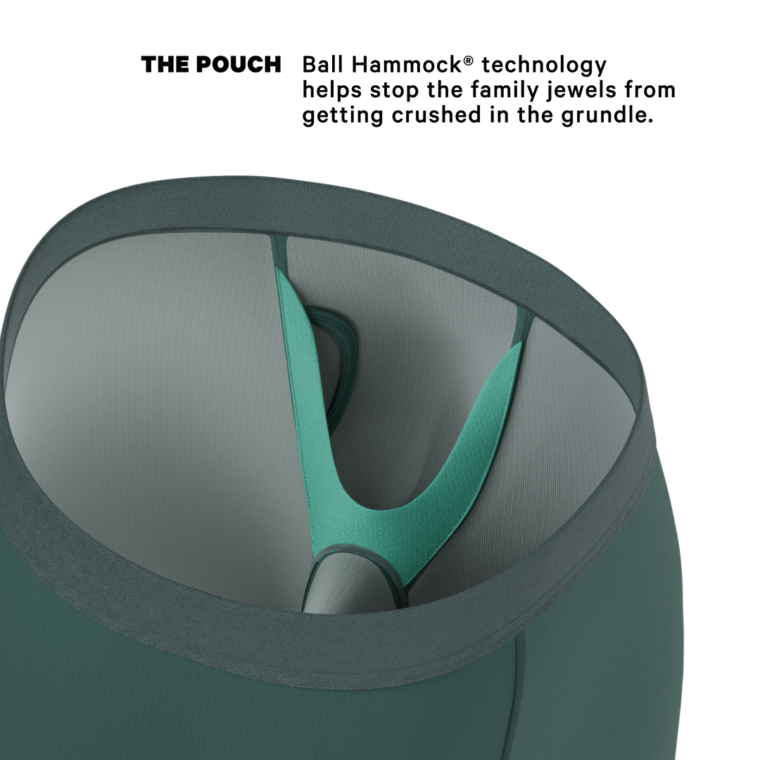 The Alloy | Dark Teal Long Leg Ball Hammock® Pouch Underwear With Fly