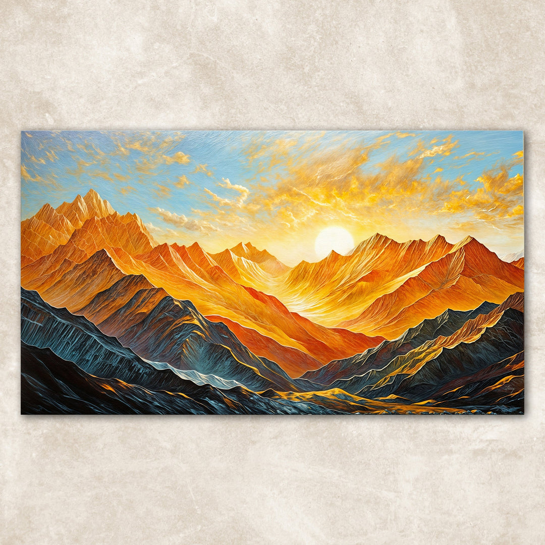 Canvas Print: "Alpenglow Majesty"