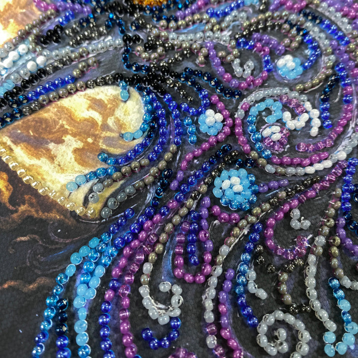 Amber Gaze Mini Bead Embroidery Kit by Abris Art AM-270