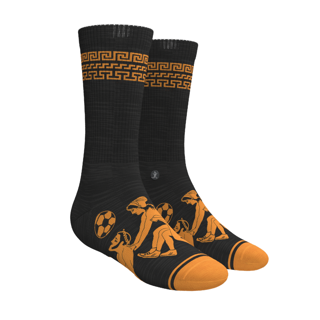 The Ancient Twister | Vase Heel Hammock™ Crew Socks