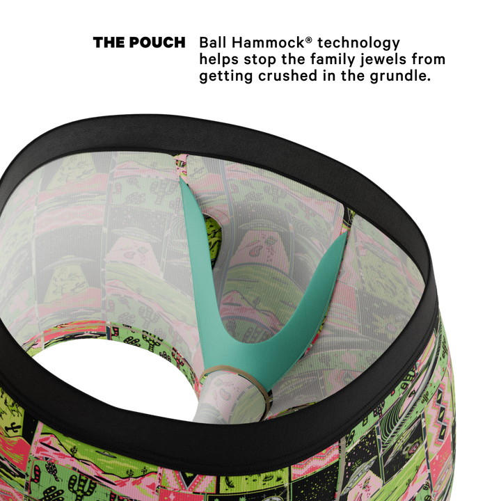 The Area 51 | Retro-Futuristic Alien Ball Hammock® Pouch Trunks Underwear