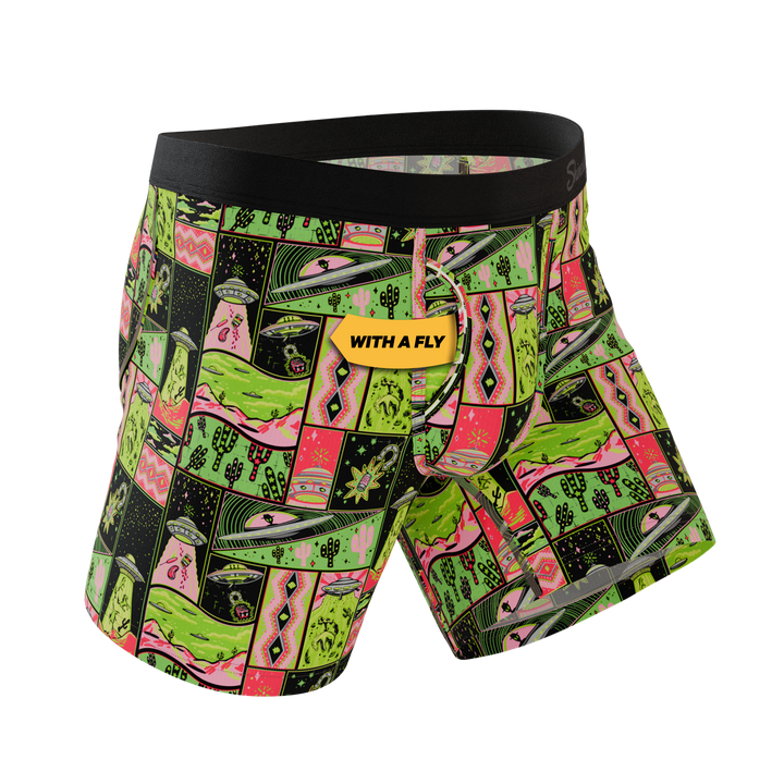 The Area 51 | Retro-Futuristic Alien Ball Hammock® Pouch Underwear With Fly