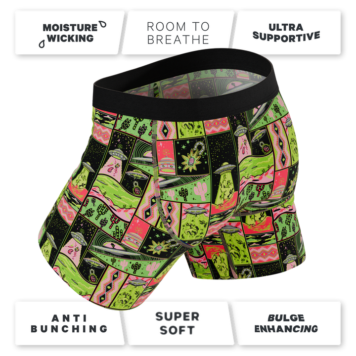 The Area 51 | Retro-Futuristic Alien Ball Hammock® Pouch Underwear