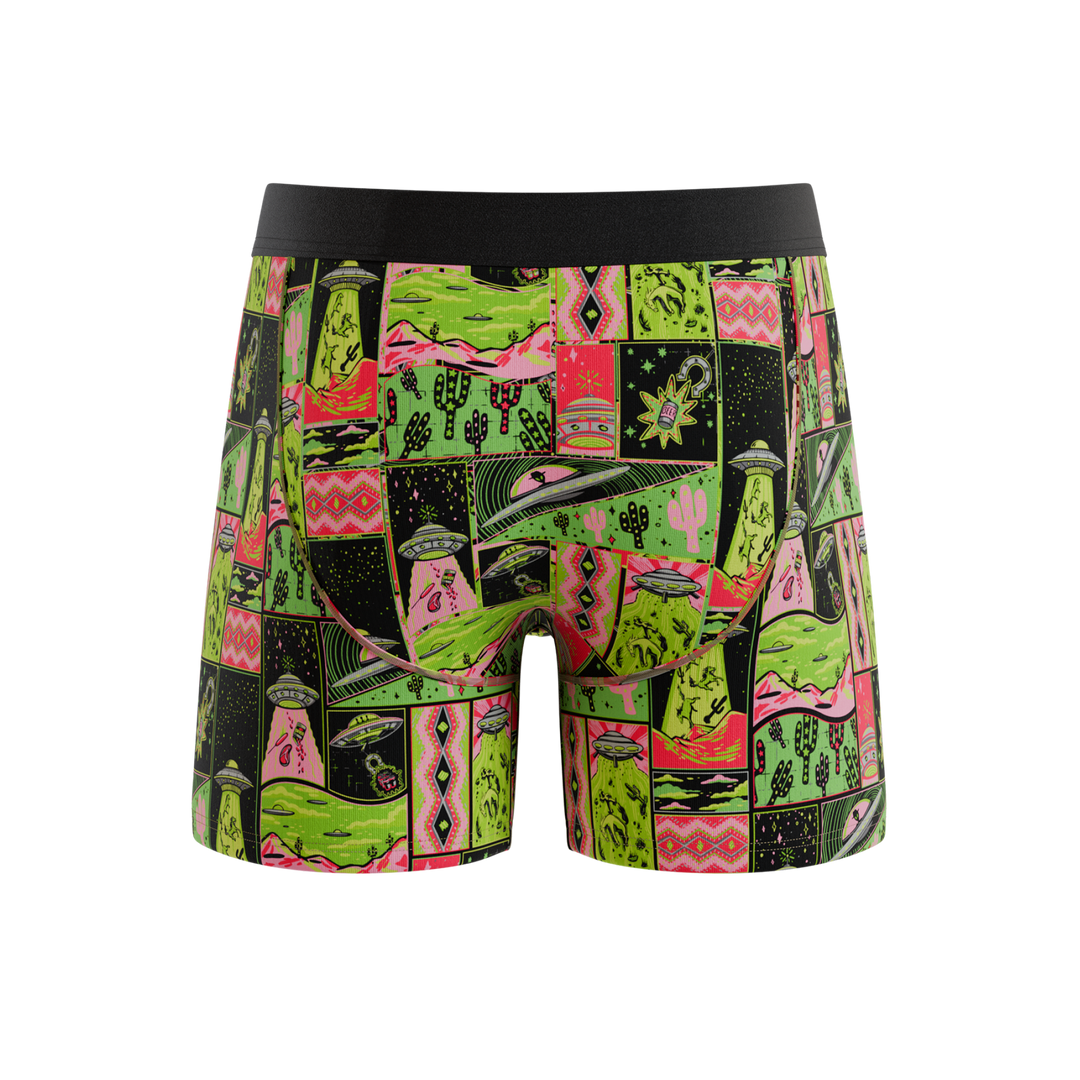 The Area 51 | Retro-Futuristic Alien Ball Hammock® Pouch Underwear With Fly
