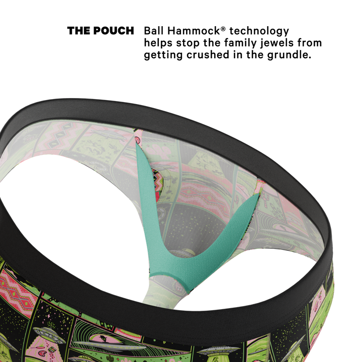 The Area 51 | Retro-Futuristic Alien Ball Hammock® Pouch Underwear Briefs