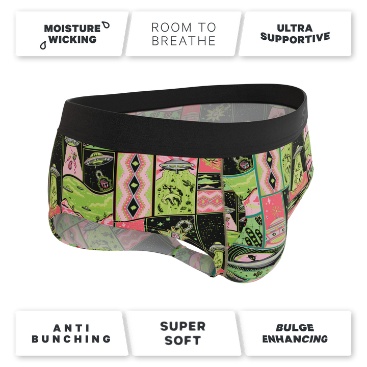 The Area 51 | Retro-Futuristic Alien Ball Hammock® Pouch Underwear Briefs