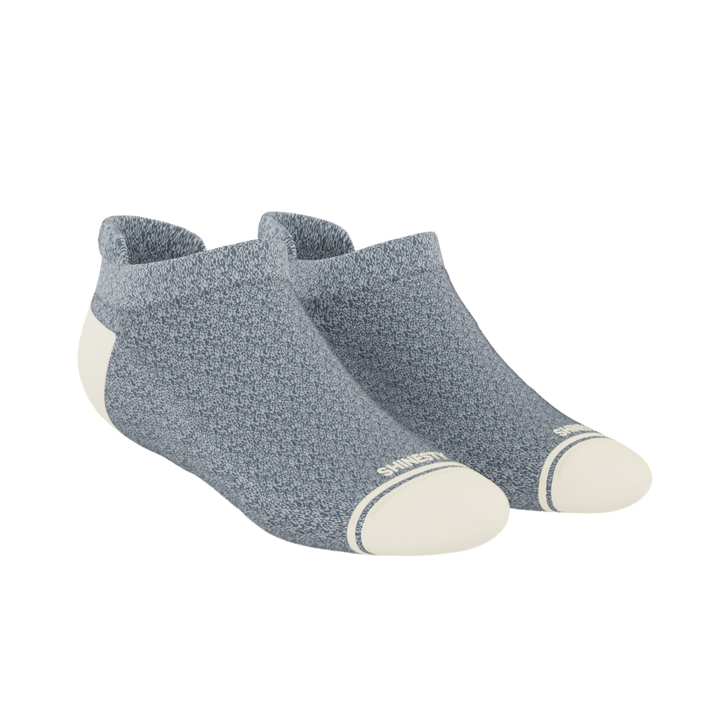 The Asteroid | Blue Marl Heel Hammock™ Ankle Socks